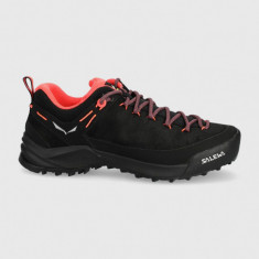 Salewa pantofi Wildfire Leather femei, culoarea negru