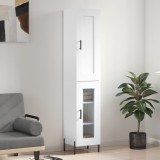 vidaXL Dulap &icirc;nalt, alb, 34,5x34x180 cm, lemn prelucrat