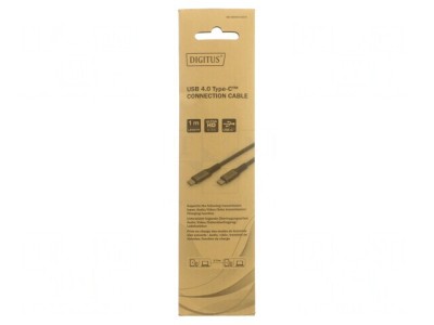 Cablu USB 4.0 Power Delivery 1m Negru/Gri foto