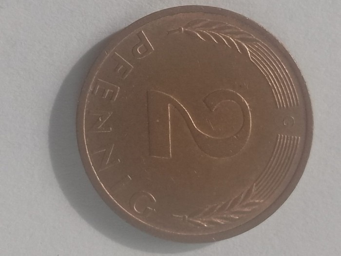 2 pfenning 1976 G