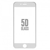 Folie sticla apple iphone 7 4d/5d alb, Flippy