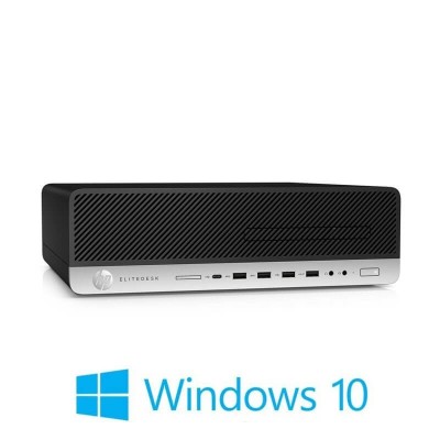 Calculatoare HP EliteDesk 800 G3 SFF, Quad Core i5-6500, 8GB DDR4, Win 10 Home foto