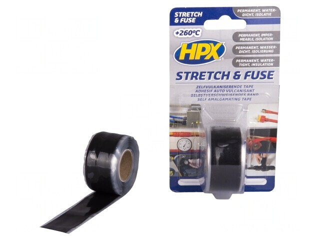 Bandă de Etanșare Silicon Neagră 25mm x 3m x 0.5mm
