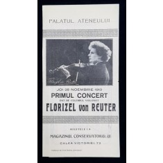 PALATUL ATENEULUI , PLIANT DE RECLAMA , DATAT 1913