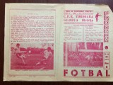 Program fotbal cfr c.f.r. timisoara - gloria bistrita meci de campionat divizia B 1985-1986 fan sport romania RSR