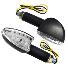 Set semnalizari moto Moretti E-Mark RVS1 15-led-uri, negru