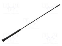 Tijă antenă M5/M6 0,406m Dacia Renault neagră PER.PIC foto