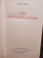 Victor Hugo - Les contemplations (Editia: 1966) foto