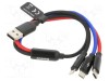 Cablu USB 2.0 High Speed 0,3m Negru Textil BASEUS