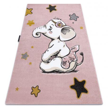 Covor PETIT ELEPHANT ELEFANT STEA roz, 200x290 cm