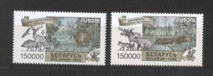 Belarus 1999 Europa CEPT Animals Mi.316-317 MNH AC.355