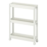 Carucior tip organizator Whitey, 54 x 18 x 71 cm, Alb
