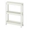 Carucior tip organizator Whitey, 54 x 18 x 71 cm, Alb