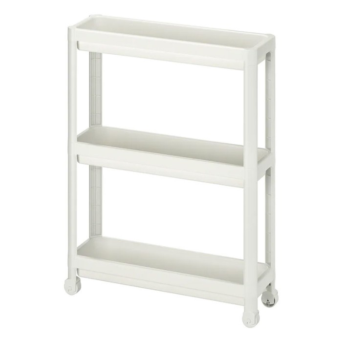 Carucior tip organizator Whitey, 54 x 18 x 71 cm, Alb