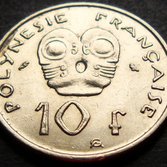 Moneda exotica 10 FRANCI - POLYNESIE / POLINEZIA FRANCEZA, anul 1973 * cod 1201