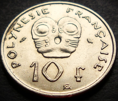 Moneda exotica 10 FRANCI - POLYNESIE / POLINEZIA FRANCEZA, anul 1973 * cod 1201 foto