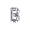 Balon Folie Litera B Argintiu, 35 cm