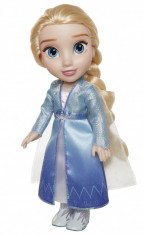Papusa Elsa cu rochie de calatorie 35 cm Frozen 2 foto