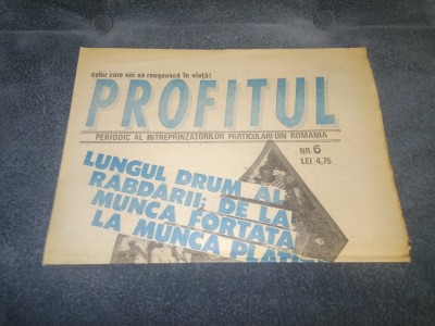 ZIARUL PROFITUL NR 6 foto