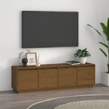Comodă TV, maro miere, 156x37x45 cm, lemn masiv de pin, vidaXL