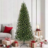 vidaXL Brad de Crăciun artificial cu 300 LED Verde 180 cm PE și PVC 3397350