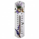Termometru de perete Pufo Sweet Home pentru interior, 26 x 7 cm