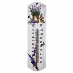 Termometru de perete Pufo Sweet Home pentru interior, 26 x 7 cm