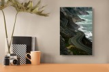Tablou Canvas pe tema Drumul Serpuitor Spre Valurile Infinitului, 26 x 39 cm, CMCLASS