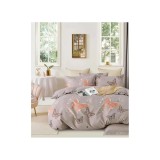 Cumpara ieftin Lenjerie de Pat Bumbac Finet cu 6 Piese Pentru Pat Dublu - SUZ89