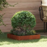 vidaXL Margine pentru gazon 6 pcs Ruginit 50 x 50 x 13 cm 874729