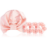 Brushworks Rejuvenating Satin Hair Turban and Scrunchie Set set de satin (pentru păr)