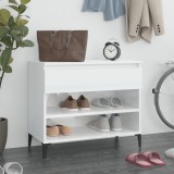 VidaXL Pantofar, alb extralucios, 70x36x60 cm, lemn prelucrat