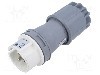 Conector alimentare AC, IEC 60309, IP44, 16A, 24/42V DC, 3 pini, PCE - 083-10V