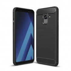 Husa silicon carbmat Samsung A6 (2018) foto