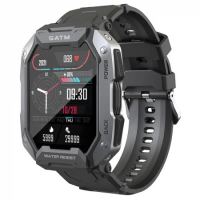 Smartwatch Tio Fitness Tracker Stil Militar Rezistenta la apa IP68 Inot Bataile inimii Monitorizeaza Oxigen din sange 24 Sporturi foto