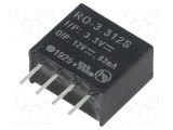 Convertor DC/DC 1W RECOM - Intrare 2,97-3,63VDC, Ieșire 12VDC, 83mA