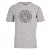 Borussia Dortmund tricou de bărbați logo grey - L