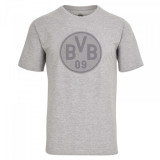 Borussia Dortmund tricou de bărbați logo grey - XXL