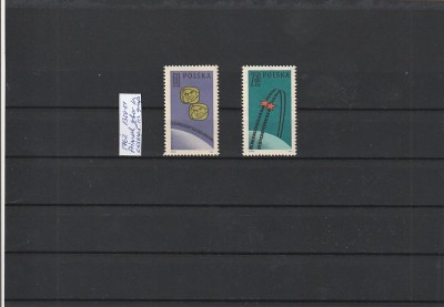 POLONIA - COSMOS - PRIMUL ZBOR IN GRUP ( MI PL 1350-1351 ) 1962 MNH foto