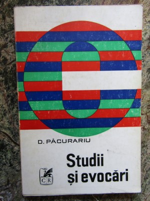 D. Pacurariu - Studii si evocari DEDICATIE SI AUTOGRAF foto