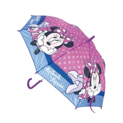 Umbrela automata 48 cm maner lila cu Minnie Mouse foto