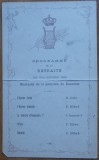 Cumpara ieftin Programul Fanfarei Militare a Garnizoanei Bucuresti , Octombrie 1896