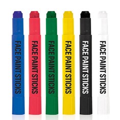 Set creioane colorate pentru pictat pe fata 6 culori, 7Toys