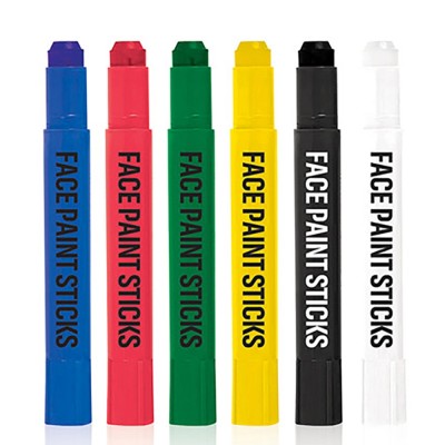 Set creioane colorate pentru pictat pe fata 6 culori, 7Toys foto