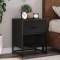 vidaXL Noptiere, 2 buc., negru, 40x31x50 cm, lemn prelucrat 848685