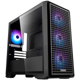 Carcasa Segotep Radiant neagra, SECC Steel Micro ATX Mini Tower, fara sursa (tip ATX, montata jos)