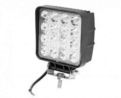 Lampa proiector 16 LED-uri 10-60V 48W unghi de radiere 60 patrat BMG foto