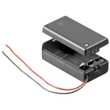Suport baterie 9V cu Intrerupator si Capete de cablu libere Rezistent la apa 48171 Goobay