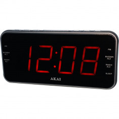 Radio cu ceas Akai, ACR-3899, Aux-In, USB, 1A Charger, Negru foto