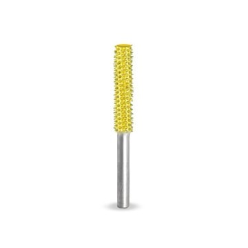 Biax sculptura lemn SABURR -cap cilindric 3,2 mm capăt neted, Granulatie Saburr FINA - GALBENA foto